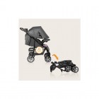 Carucior sport Lionelo Emma Plus Pink Scandi cu tavita, 2 suporturi pahar, geanta