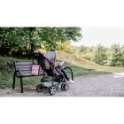 Carucior sport Lionelo Emma Plus Pink Scandi cu tavita, 2 suporturi pahar, geanta