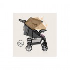 Carucior sport Lionelo Emma Plus Pink Scandi cu tavita, 2 suporturi pahar, geanta