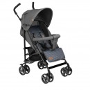 Carucior sport, Lionelo, Elia, Cu plasa de tantari, Suport de picioare reglabil, Spatar ajustabil in 4 pozitii, Capotina XXL, Pliere tip umbrela, Capacitate 15 kg, 6 luni+, EN 1888, Gri