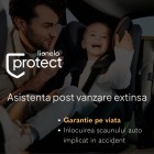 Carucior sport, Lionelo, Elia, Cu plasa de tantari, Suport de picioare reglabil, Spatar ajustabil in 4 pozitii, Capotina XXL, Pliere tip umbrela, Capacitate 15 kg, 6 luni+, EN 1888, Gri