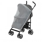 Carucior sport, Lionelo, Elia, Cu plasa de tantari, Suport de picioare reglabil, Spatar ajustabil in 4 pozitii, Capotina XXL, Pliere tip umbrela, Capacitate 15 kg, 6 luni+, EN 1888, Gri