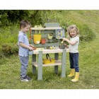 Bucatarie Smoby Mud Kitchen cu 15 accesorii