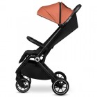 Carucior sport Lionelo Cloe, maro, pliabil cu o singura mana, roti EVA, pana la 22 kg