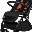 Carucior sport Lionelo Cloe, maro, pliabil cu o singura mana, roti EVA, pana la 22 kg