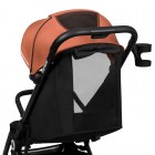Carucior sport Lionelo Cloe, maro, pliabil cu o singura mana, roti EVA, pana la 22 kg