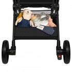 Carucior sport Lionelo Cloe, maro, pliabil cu o singura mana, roti EVA, pana la 22 kg