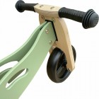 Bicicleta/tricicleta fara pedale, Free2Move, Din lemn, 2 in 1, Functie de bicicleta echilibru, Scaun reglabil, Roti ajustabile, Manere antiderapante, Varsta 1-3 ani, Conform cu standardele europene EN71-1:2018, EN71-2:2020, EN71-3:2021, Mint