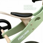 Bicicleta/tricicleta fara pedale, Free2Move, Din lemn, 2 in 1, Functie de bicicleta echilibru, Scaun reglabil, Roti ajustabile, Manere antiderapante, Varsta 1-3 ani, Conform cu standardele europene EN71-1:2018, EN71-2:2020, EN71-3:2021, Mint