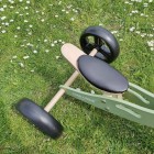 Bicicleta/tricicleta fara pedale, Free2Move, Din lemn, 2 in 1, Functie de bicicleta echilibru, Scaun reglabil, Roti ajustabile, Manere antiderapante, Varsta 1-3 ani, Conform cu standardele europene EN71-1:2018, EN71-2:2020, EN71-3:2021, Mint