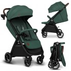 Carucior sport Lionelo Ingrid, verde Emerald, capotina XXL UPF50+, pana la 22 kg