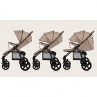 Carucior sport Lionelo Annet Plus Bej Sand, capotina XXL, 0-22 kg