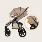 Carucior sport Lionelo Annet Plus Bej Sand, capotina XXL, 0-22 kg
