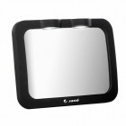 Oglinda auto, Jane, Pentru masina, Cu iluminare LED, Include telecomanda pentru pornire si oprire usoara, Din sticla rezistenta la spargere, 28 x 7 x 20 cm, Black
