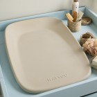 Saltea de infasat Nattou Softy Beige, moale, ergonomica, spuma PU, utilizabila fara husa, fara BPA, 70x50x10 cm