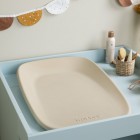 Saltea de infasat Nattou Softy Beige, moale, ergonomica, spuma PU, utilizabila fara husa, fara BPA, 70x50x10 cm