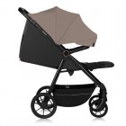 Carucior sport Lionelo Mira, bej sand, maner reglabil, spatar si suport picioare reglabile, 22 kg