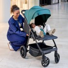 Carucior sport Lionelo Mira, bej sand, maner reglabil, spatar si suport picioare reglabile, 22 kg