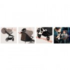 Carucior sport Lionelo Mira, bej sand, maner reglabil, spatar si suport picioare reglabile, 22 kg
