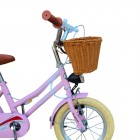 Bicicleta copii 14 inch KidsCare roz – cu roti ajutatoare, frana de siguranta, cosulet, pentru fete 3–6 ani