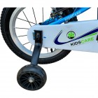 Bicicleta copii 12 inch KidsCare albastra – cu roti ajutatoare, frana de siguranta, sticla inclusa, pentru baieti 2–4 ani