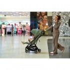 Carucior sport, Lionelo, Bess, Sustine 22 kg, 6 luni+, Capotina impermeabila si protectie SPF 50+, Include suport sticla, Pliere cu o singura mana, Maner pentru transport, Verde