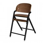 Scaun de masa multifunctional Celia, Lionelo, Din lemn de fag, 6 luni- adult, Reglabil pe inaltime, Husa impermeabila, Tavita silicon, Suport de picioare reglabil, Greutate maxima 90 Kg, Negru