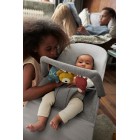 BabyBjorn - Balansoar Bliss Light Grey, 3D Jersey, cu bara de jucarii