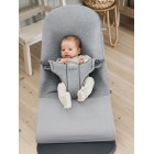 BabyBjorn - Balansoar Bliss Light Grey, 3D Jersey, cu bara de jucarii