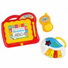 Antepremergator, Baby Mix, Educational cu sunete si lumini, Cu panou detasabil, Cu mini pian