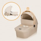 Carucior 2 in 1 Lionelo Meril, Bej, Landou si scaun XL, Reversibil, Ventilatie 3D, Accesorii, Pana la 22 kg