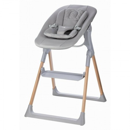 Scaun de masa 2 in 1, FreeON, Flexi Grow, Transformabil, Pliabil, Contine 2 accesorii, 0 luni +, Gri