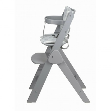 Scaun de masa, FreeON, Finny Fold, 6 luni - 15 Kg, Reglabil pe inaltime, Pernuta, Pliabil, Gray