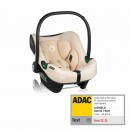 Scoica auto, Lionelo, i-Size Astrid, 0-13 Kg, 40-87 cm, Cu maner si capotina reglabile, Cu protectie laterala avansata, Salteluta confortabila, Testat ADAC, Conform cu standardul european de securitate R129, Bej