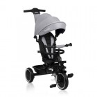 Tricicleta copii, Lionelo, Berry, 2 in 1, Multifunctionala, Suport picioare, Control al directiei, Scaun reversibil, Rotire 360 grade, Functie de roata libera, Utilizare pana la 5 ani, Constructie din otel, Conform cu standardul EN71, Gri