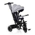 Tricicleta copii, Lionelo, Berry, 2 in 1, Multifunctionala, Suport picioare, Control al directiei, Scaun reversibil, Rotire 360 grade, Functie de roata libera, Utilizare pana la 5 ani, Constructie din otel, Conform cu standardul EN71, Gri