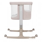 Patut co-sleeper Lionelo Aurora 3 in 1, cu leganare, setare unghiulara si saltea inclusa, 0 luni+, Bej