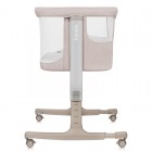 Patut co-sleeper Lionelo Aurora 3 in 1, cu leganare, setare unghiulara si saltea inclusa, 0 luni+, Bej
