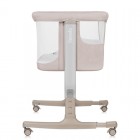 Patut co-sleeper Lionelo Aurora 3 in 1, cu leganare, setare unghiulara si saltea inclusa, 0 luni+, Bej