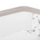 Patut co-sleeper Lionelo Aurora 3 in 1, cu leganare, setare unghiulara si saltea inclusa, 0 luni+, Bej