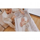 Patut co-sleeper Lionelo Aurora 3 in 1, cu leganare, setare unghiulara si saltea inclusa, 0 luni+, Bej