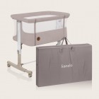 Patut co-sleeper Lionelo Aurora 3 in 1, cu leganare, setare unghiulara si saltea inclusa, 0 luni+, Bej