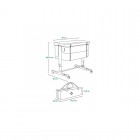 Patut co-sleeper Lionelo Aurora 3 in 1, cu leganare, setare unghiulara si saltea inclusa, 0 luni+, Bej