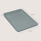 Saltea de infasat, Lionelo, Megs, Moale, Utilizabil si fara husa, Impermeabila, Design ergonomic, 70x49 cm, Fara BPA, Conform cu standardul de securitate EN71-3, 0 luni+, Gri
