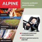 Casti antifonice pentru bebelusi, ofera protectie auditiva, SNR 23, negru, ALPINE Muffy Baby Black ALP25613