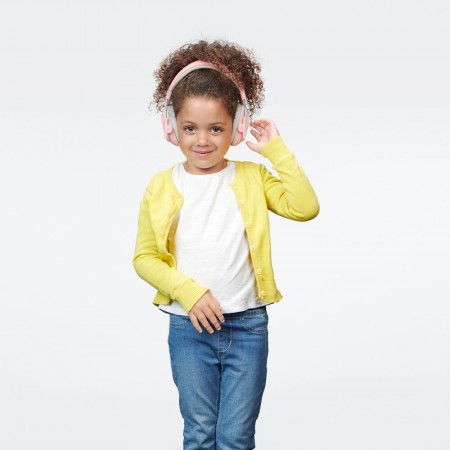 Casti antifonice pliabile pentru copii 5-16 ani, ofera protectie auditiva, SNR 25, roz, ALPINE Muffy Kids Pink ALP26481