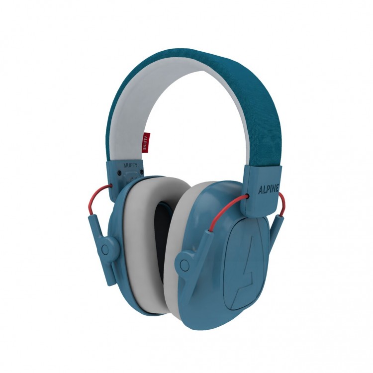Casti antifonice pliabile pentru copii 5-16 ani, ofera protectie auditiva, SNR 25, albastru, ALPINE Muffy Kids Blue ALP26474