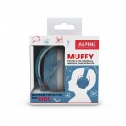 Casti antifonice pliabile pentru copii 5-16 ani, ofera protectie auditiva, SNR 25, albastru, ALPINE Muffy Kids Blue ALP26474