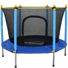 Trambulina copii DeHome Jumper 55, 140 cm (55 inch), plasa siguranta UV, structura metalica, ideala pentru copii mici