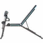 Banca de exercitii reglabila FitTronic Atletic B240, greutate suportata 120 kg, banca scott inclusa, corzi pentru brate